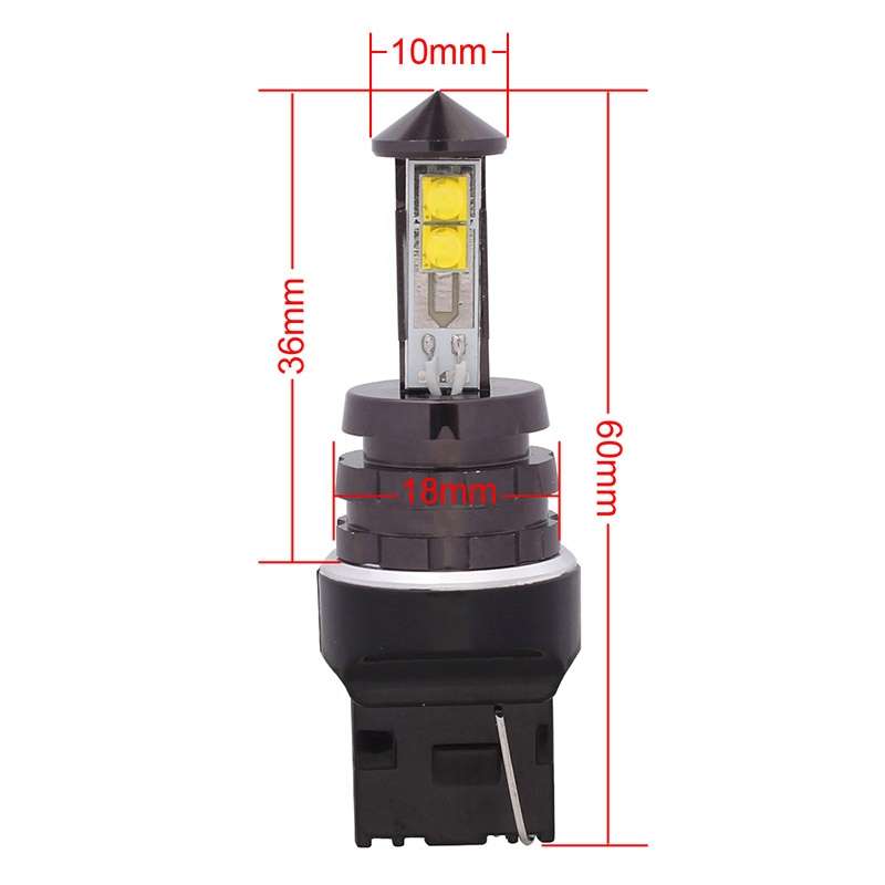 MZ T20 7440 20W 800LM White Light 4 XT-E LED Car Brake Light Daytime Running Light Bulb, DC 12-24V