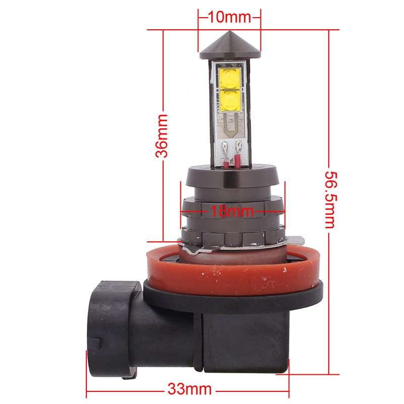 H11 20W 800LM White Light 4 XT-E LED Car Daytime Running Light Fog Light Bulb, DC 12-24V