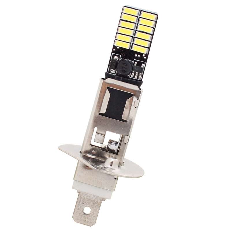 2 PCS H1 4.8W 720LM 6500K White Light 24 LED SMD 4014 Error-Free Canbus Car Clearance Lights Lamp, D