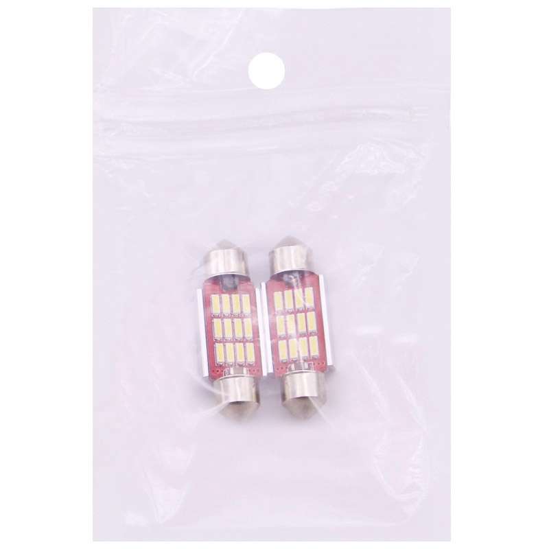 2 PCS 36mm 3.5W 180LM White Light 12 LED SMD 4014 CANBUS License Plate Reading Lights Car Light Bulb