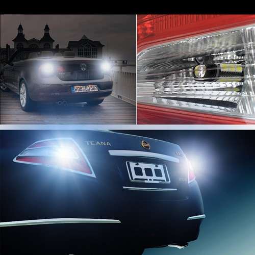 T10 2W White 130LM 6 LED SMD 5730 Backup Reverse Light Turn Signal Bulb for Vehicles, DC 12V