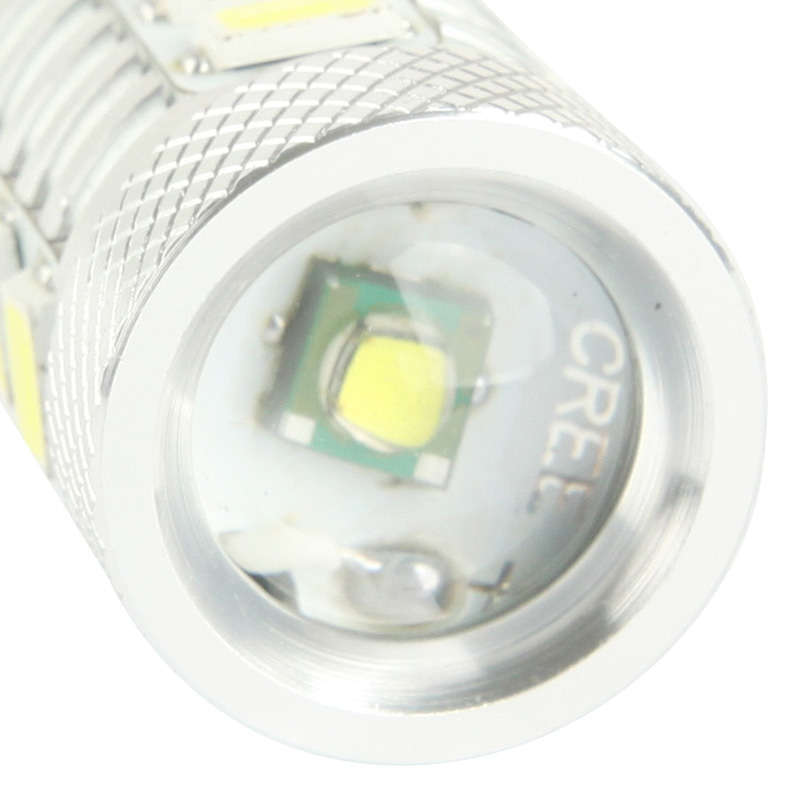 1156 11W White LED Turn Light for Vehicles, DC 12-30V, 12 LED SMD 5630 Light + 5W 1 LED Light