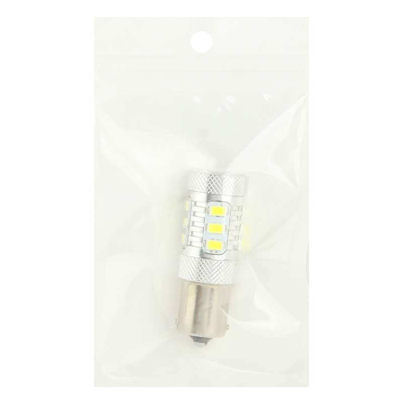 1156 11W White LED Turn Light for Vehicles, DC 12-30V, 12 LED SMD 5630 Light + 5W 1 LED Light