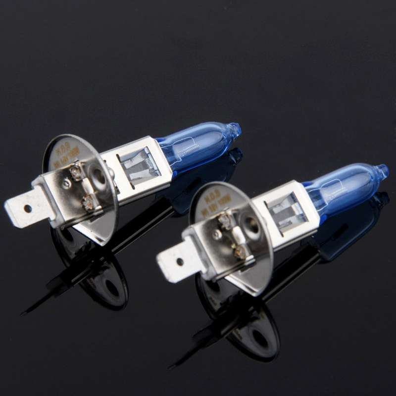 HOD H1 Halogen Bulb, Super White Car Headlight Bulb, 12 V / 100W, 6000K 2400 LM (Pair)