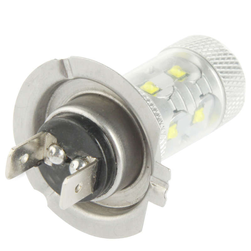 H7 60W White 12 LED Fog Light for Vehicles, DC 12-30V