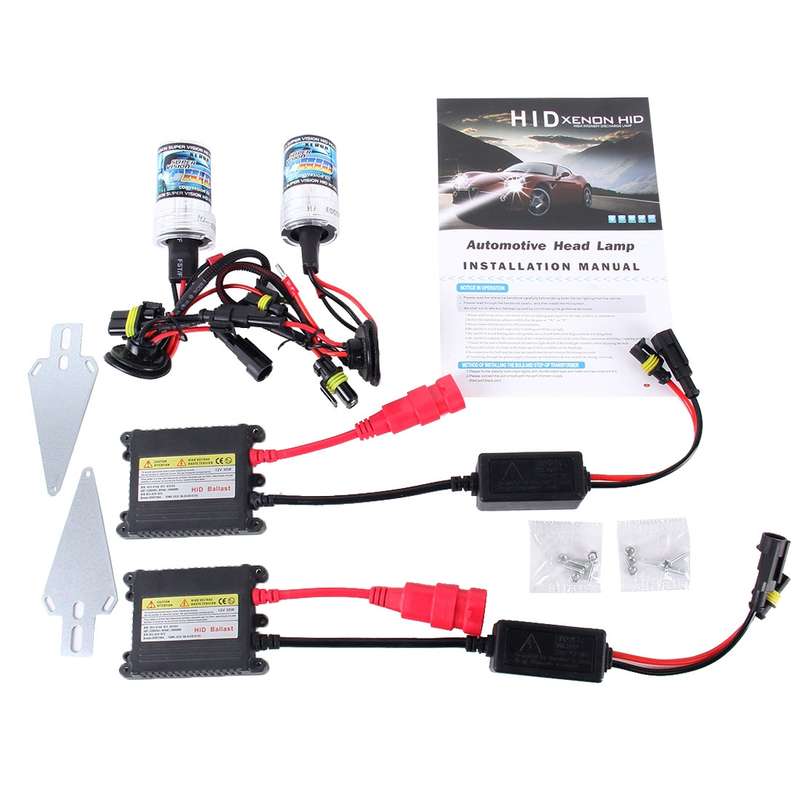 35W 2x H11 Slim HID Xenon Light, High Intensity Discharge Lamp, Color Temperature: 6000K