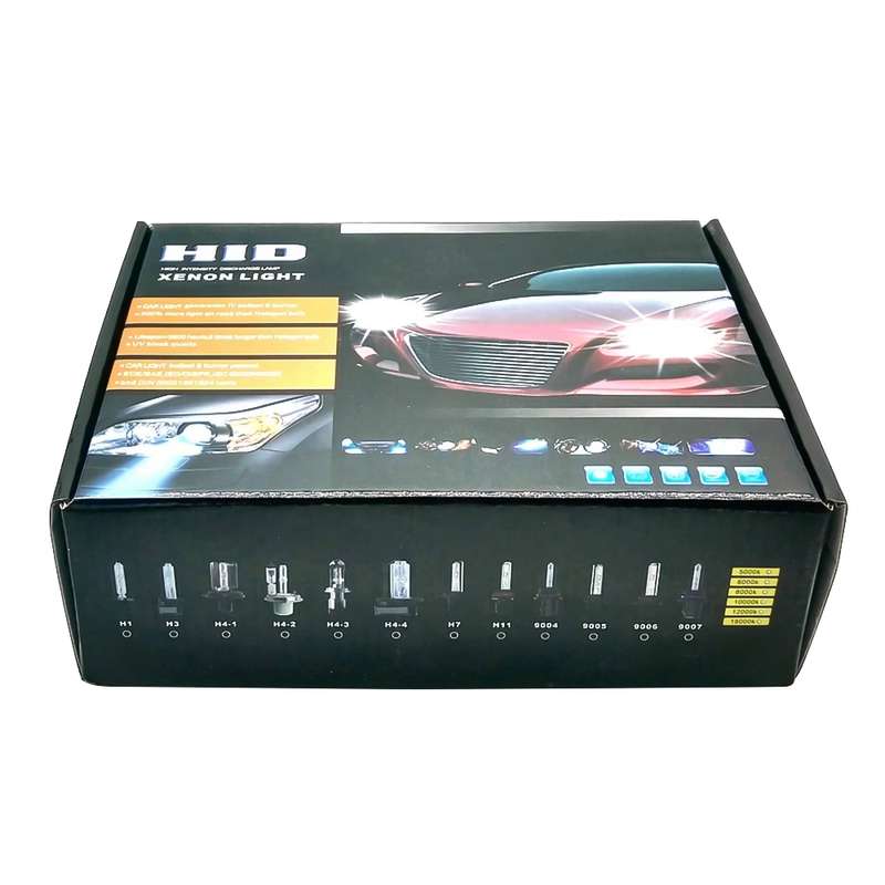 DC12V 35W 2x H3 Slim HID Xenon Light, High Intensity Discharge Lamp, Color Temperature: 6000K