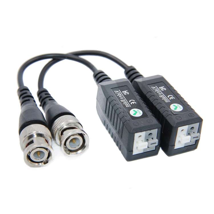 CCTV Via Twisted Pairs Passive UTP Video Transceiver(Black)