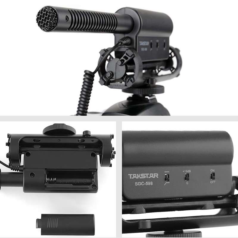 SGC-598 Condenser Recording Microphones Professional Photography Interview Dedicated Microphones for