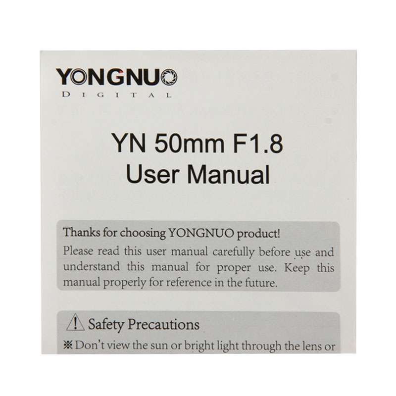 YONGNUO 50mm F1.8 Standard Prime Lens for Canon Camera