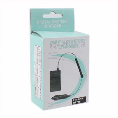 Digital Camera Battery Car Charger for Canon BP718 / BP727(Black)