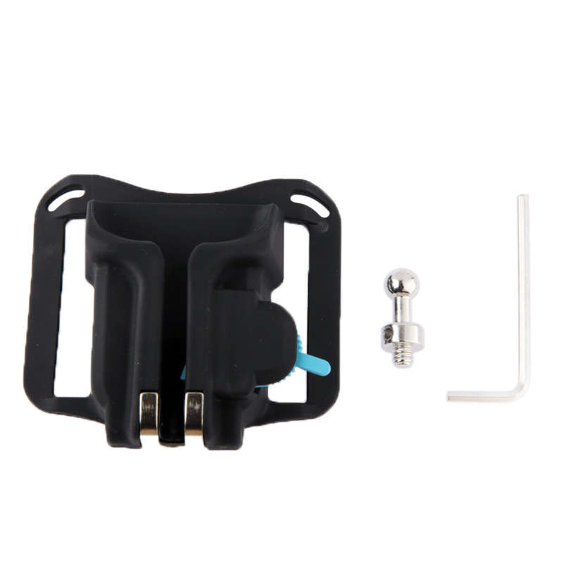 Camera Holster Waist Belt Buckle Button Fast Loading for All Camera(Black)