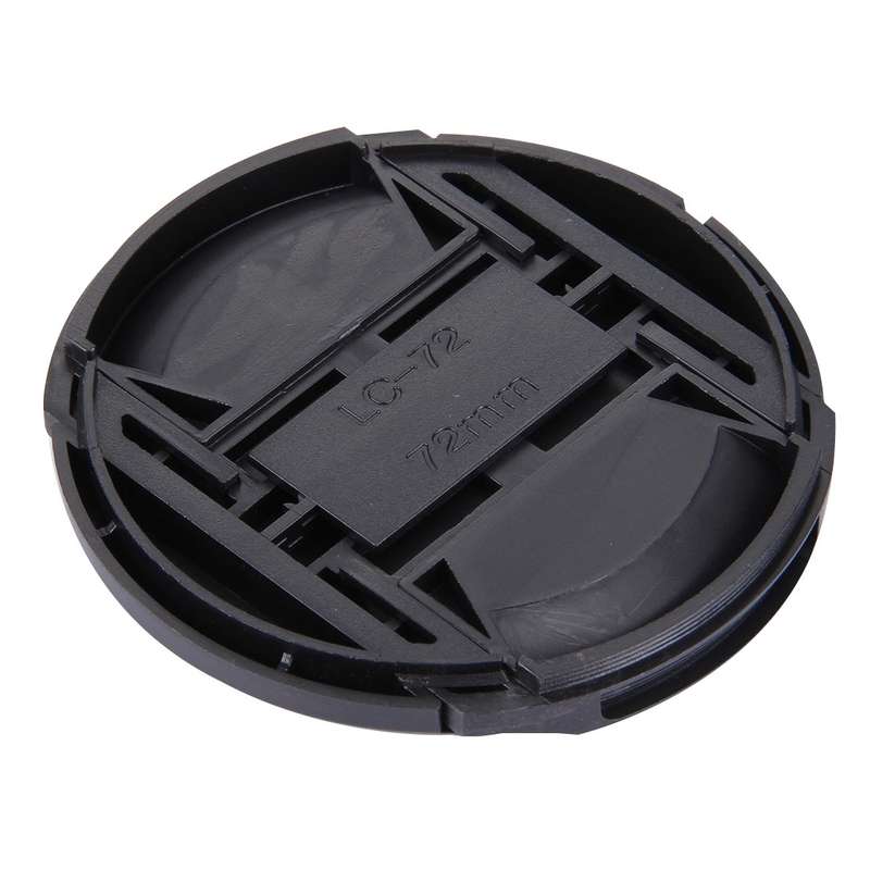72mm Center Pinch Camera Lens Cap(Black)