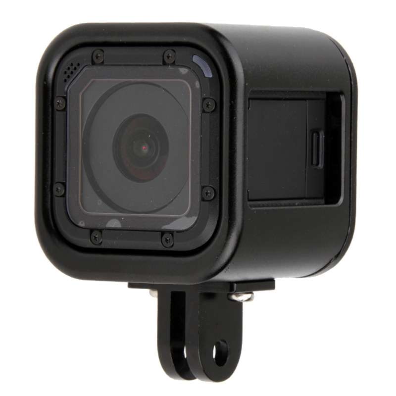 Housing Shell CNC Aluminum Alloy Protective Cage with Insurance Back Cover for GoPro HERO5 Session /