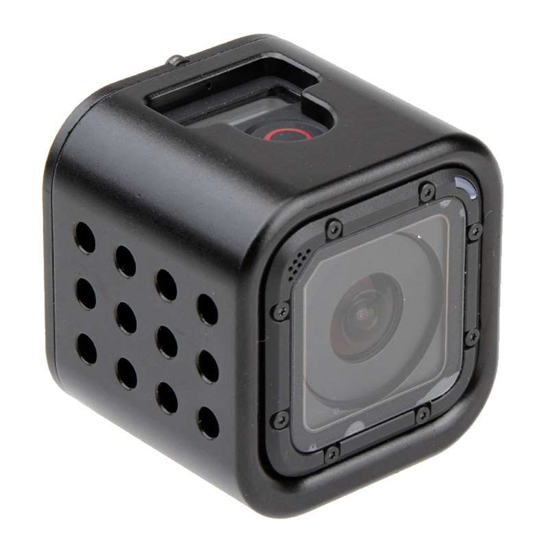 Housing Shell CNC Aluminum Alloy Protective Cage with Insurance Back Cover for GoPro HERO5 Session /