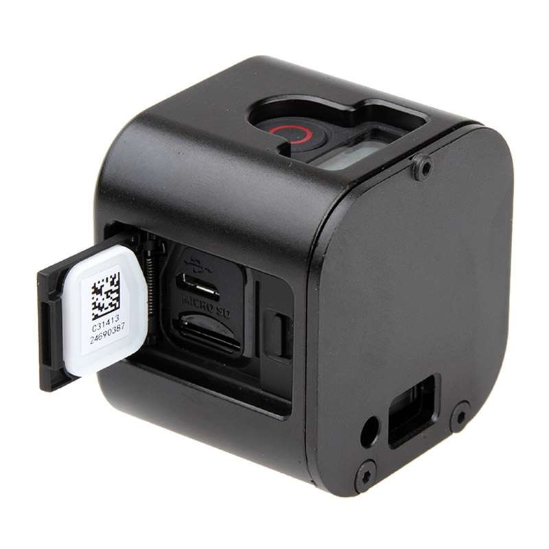 Housing Shell CNC Aluminum Alloy Protective Cage with Insurance Back Cover for GoPro HERO5 Session /