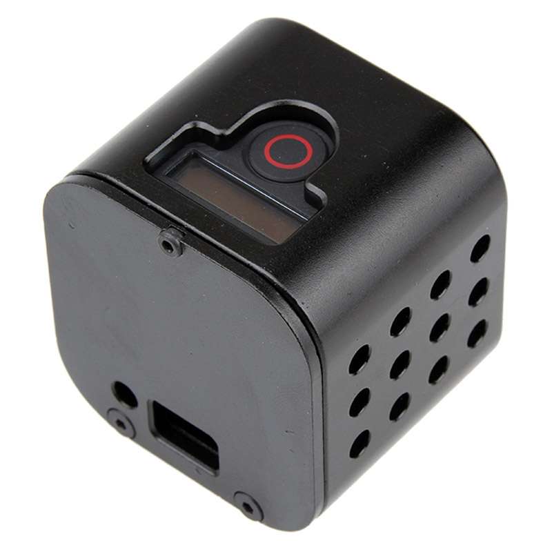Housing Shell CNC Aluminum Alloy Protective Cage with Insurance Back Cover for GoPro HERO5 Session /