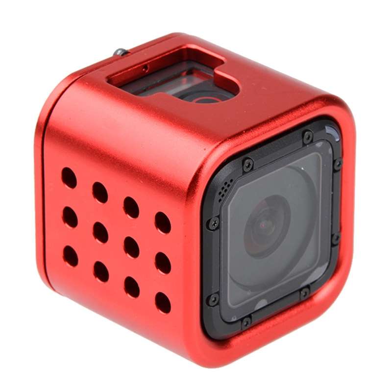 Housing Shell CNC Aluminum Alloy Protective Cage with Insurance Back Cover for GoPro HERO5 Session /