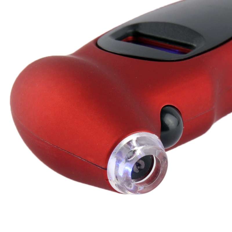 Digital Tire Gauge with LED Flash light, Pressure Range: 0-100PSI(Red)