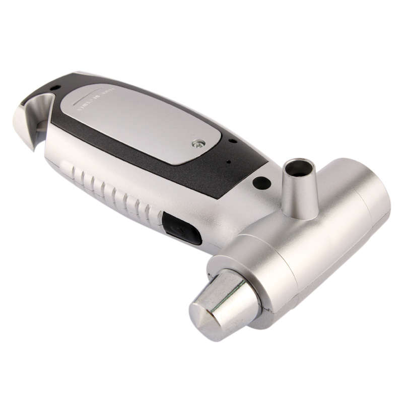 4 in 1 (Digital Tire Gauge + Flashlight + Emergency Hammer + Emergency Seat Belt Cutter) Emergency U