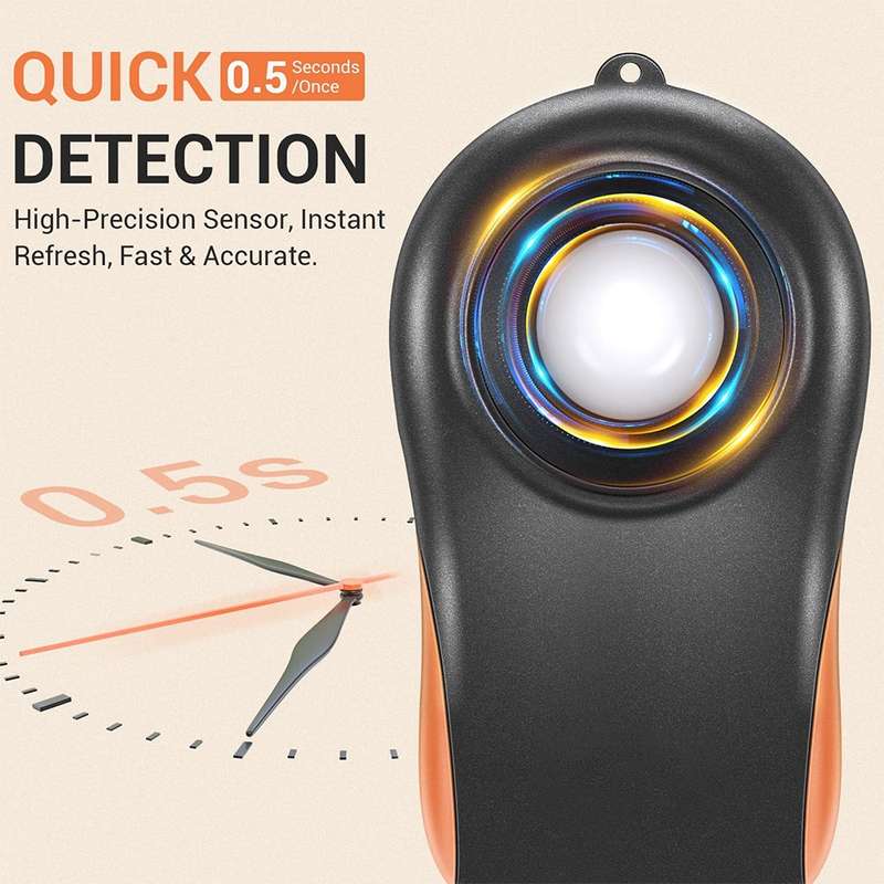 Digital Light Meter, Measuring Range: 0.1-200000 Lux