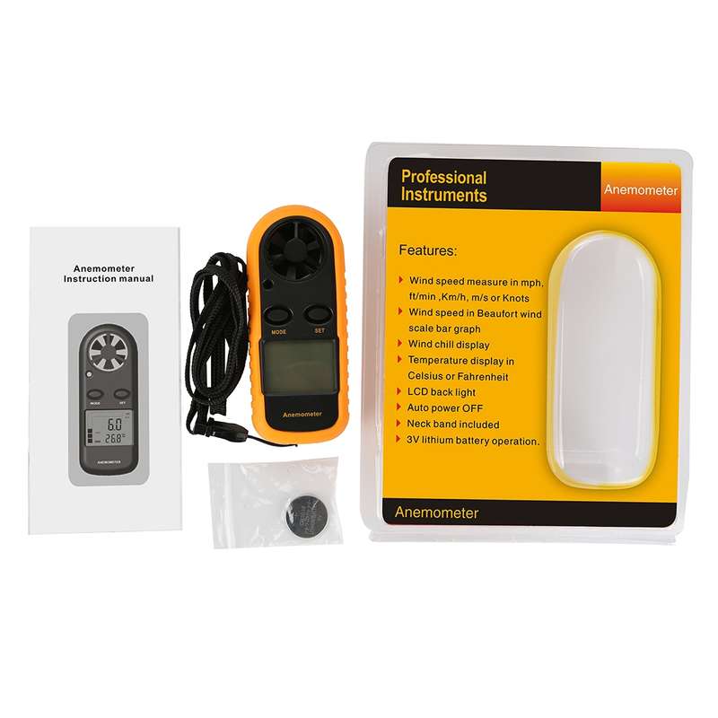 AR-816 Digital Electronic Thermometer Anemometer