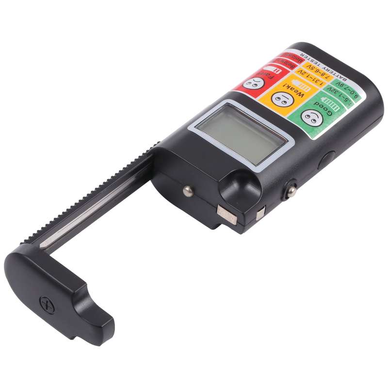 Digital LCD Screen Battery Tester for R20S / R14S / R6S / R03 / R1 / Button / 6F22(Black)