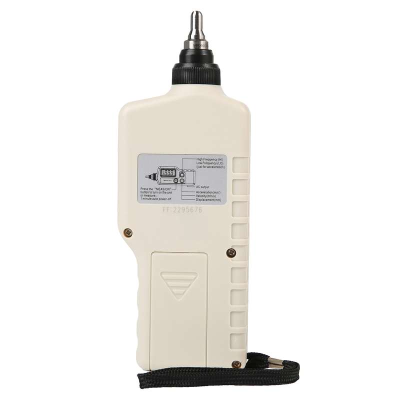 BENETECH GM63A Vibration Meter Digital Tester Vibrometer Analyzer Acceleration Velocity(White)