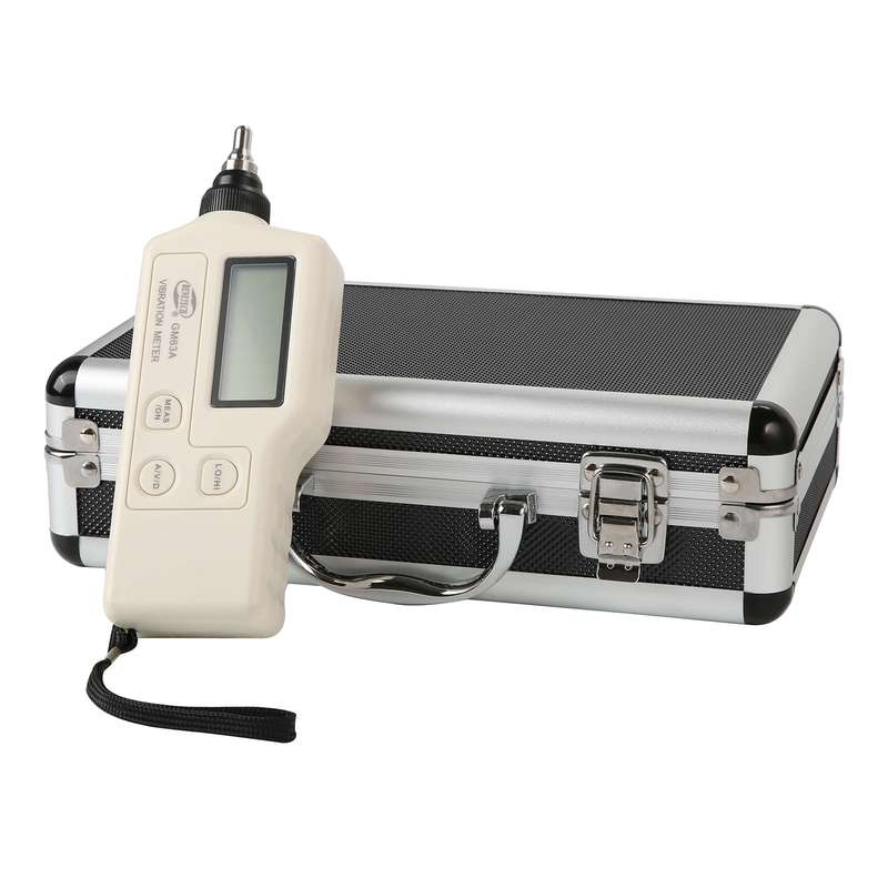 BENETECH GM63A Vibration Meter Digital Tester Vibrometer Analyzer Acceleration Velocity(White)