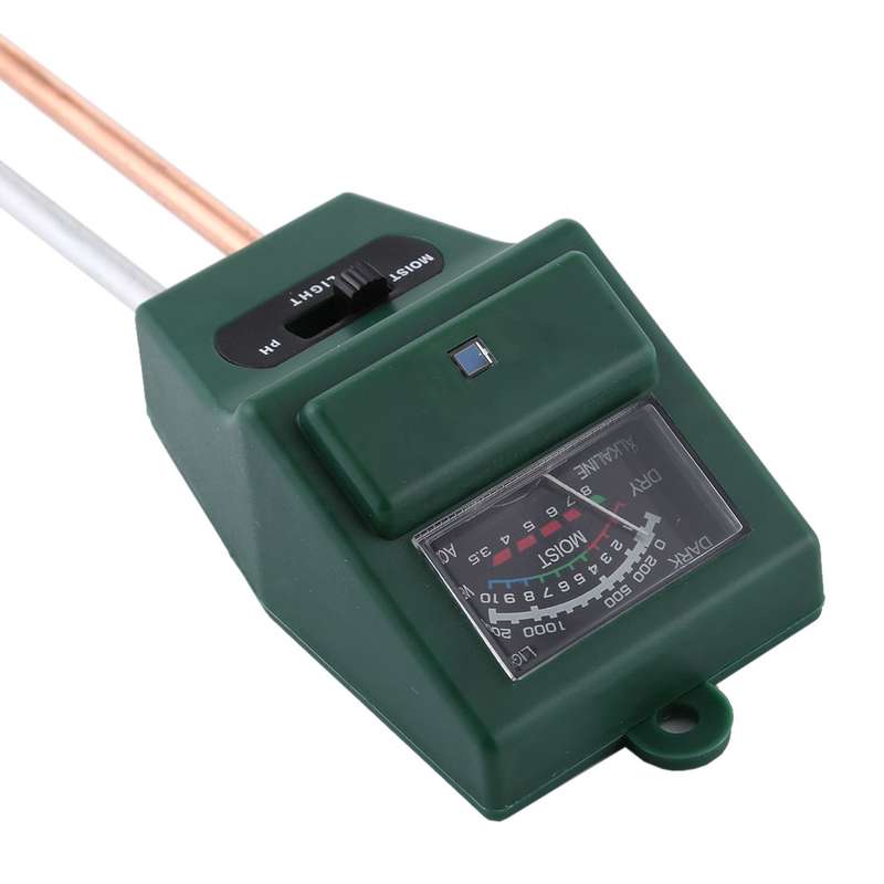 3 in 1 Plant Flowers Soil Meter (PH + Moisture + Light)(Green)