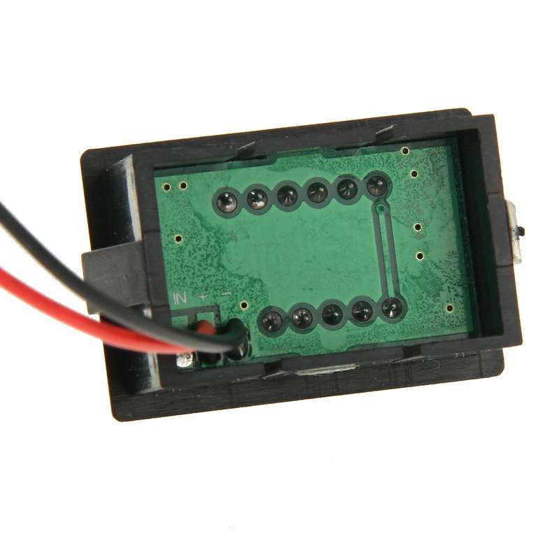 V33D 2 Wires Red Light Display Mini Digital Voltage Meter, Measure Voltage: DC 4.5-120V