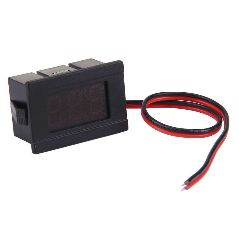 V33D 2 Wires Red Light Display Mini Digital Voltage Meter, Measure Voltage: DC 4.5-120V