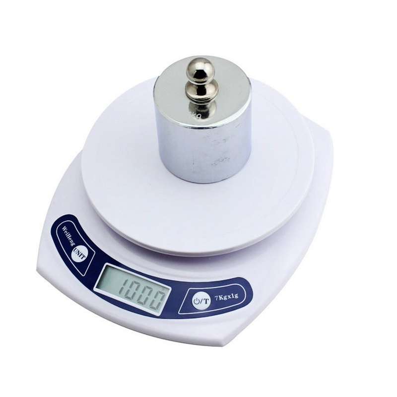 Electronic Kitchen Scale (1g~7kg)(White)