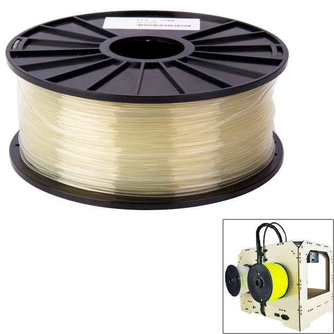 PLA 3.0 mm Transparent 3D Printer Filaments, about 115m(Red)