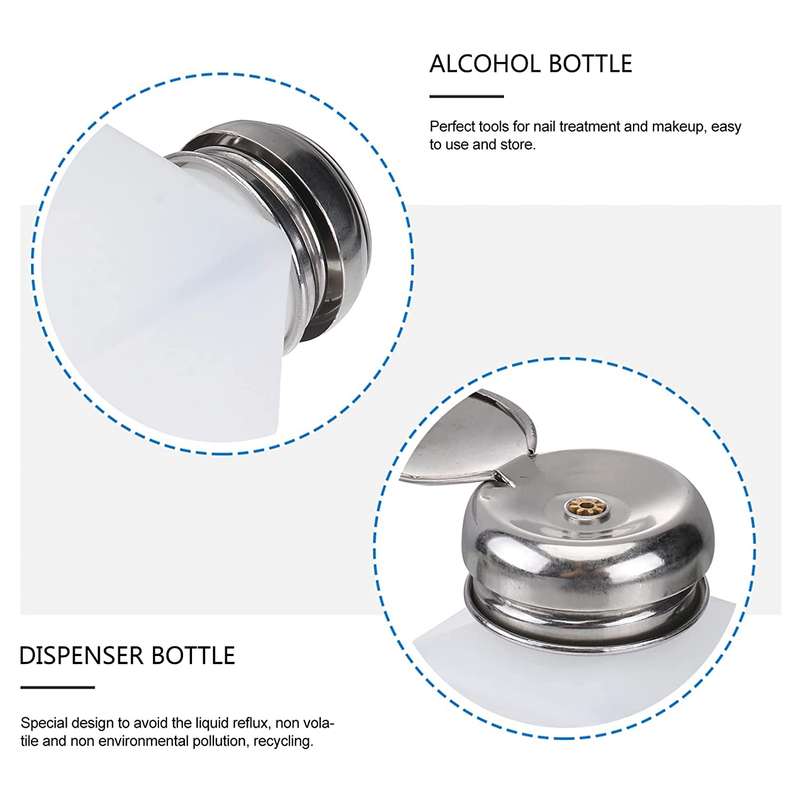 100ml Push Down Alcohol and Liquid Container Bottle(White)