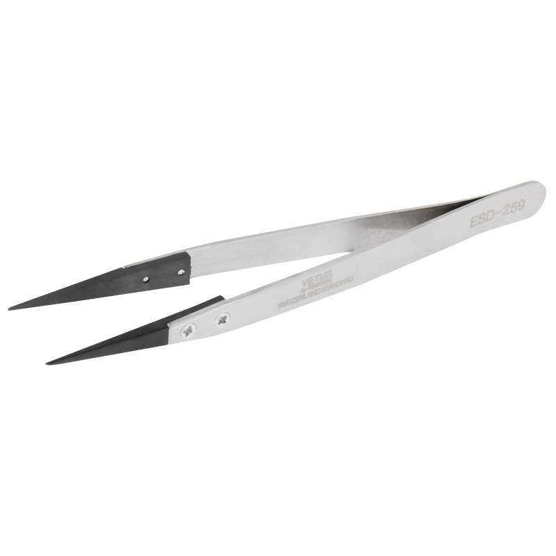 9 in 1 Replaceable Anti-Static Tweezers with Cross Screwdriver