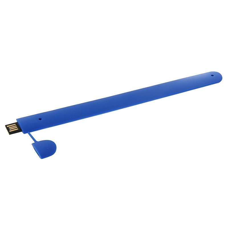 Silicone Bracelet USB Flash Disk with 4GB Memory(Dark Blue)