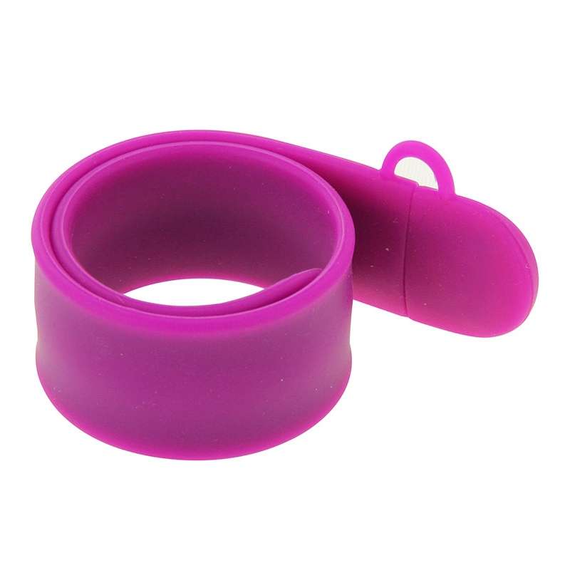 Silicone Bracelet USB Flash Disk with 4GB Memory(Dark Blue)