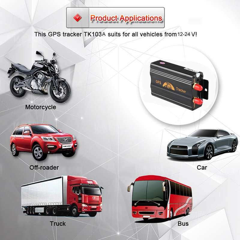 TK103A GPS / SMS / GPRS Tracker Vehicle Tracking System, Support Dual SIM Card, Specifically Designe