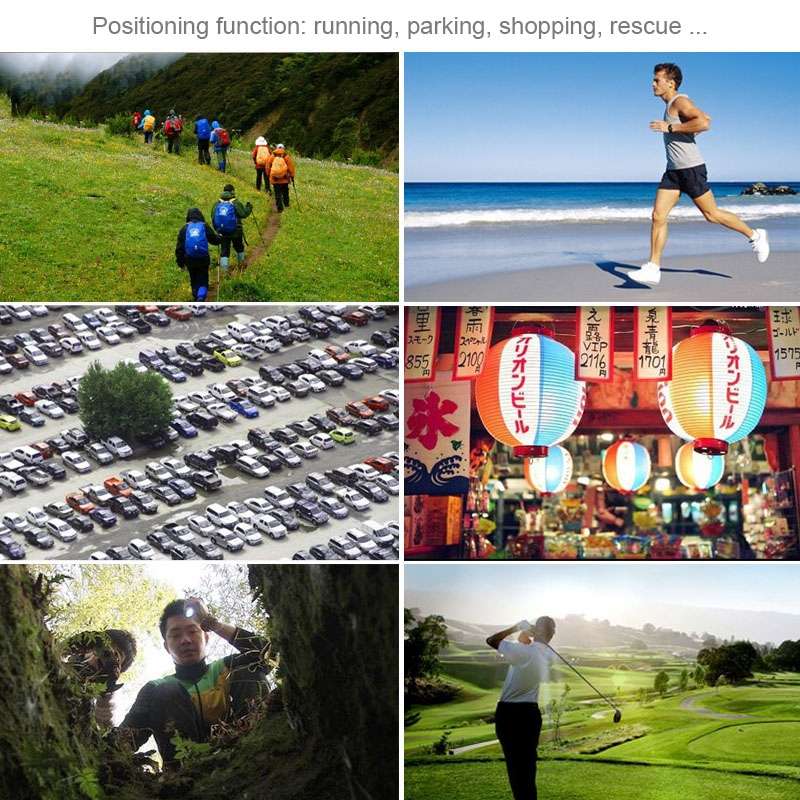 Keychain Handheld Mini GPS Navigation USB Rechargeable Location Finder Tracker for Outdoor Travel(Gr