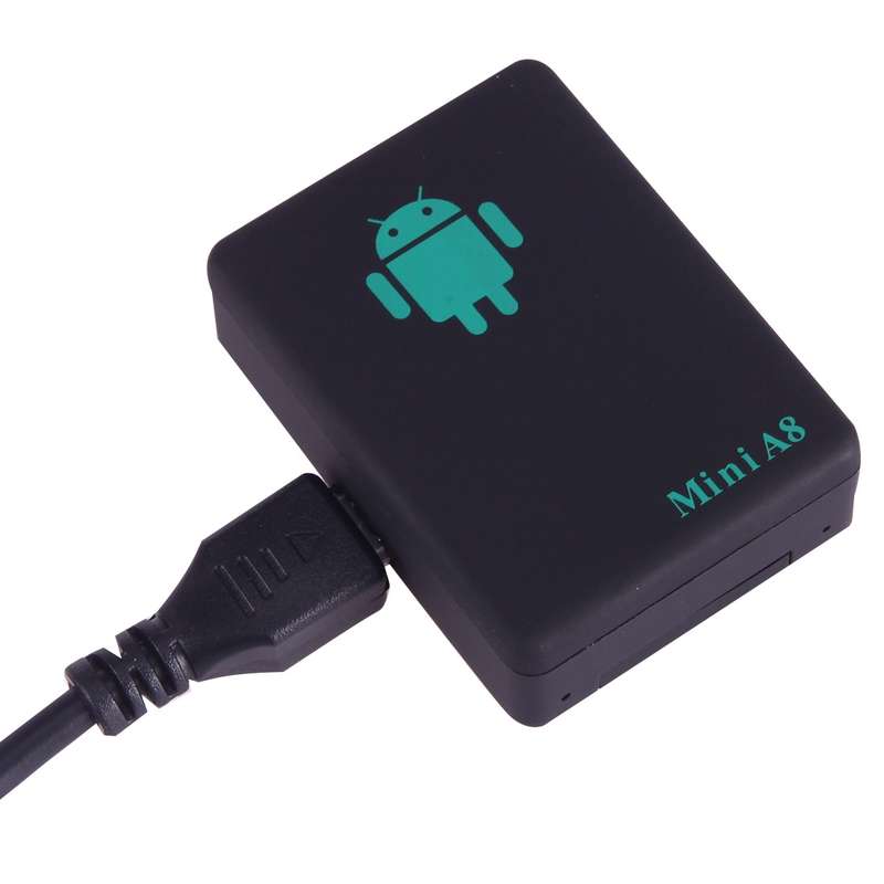 TRACKER Mini A8 Real Time 4 Bands Global Locator GSM/GPRS Tracker Tracking Device for Personal(Black
