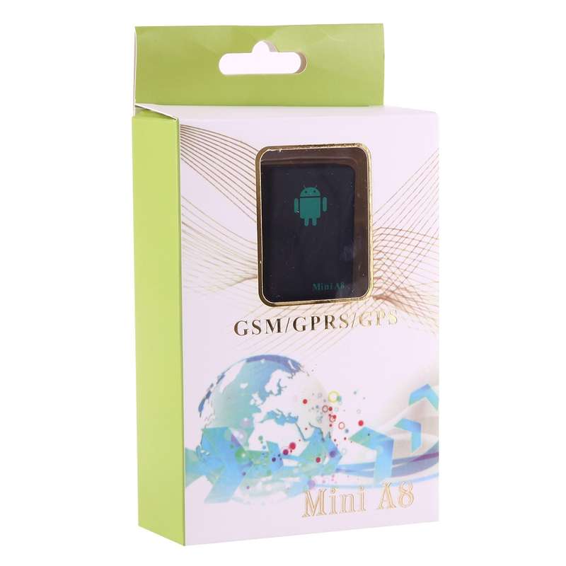 TRACKER Mini A8 Real Time 4 Bands Global Locator GSM/GPRS Tracker Tracking Device for Personal(Black