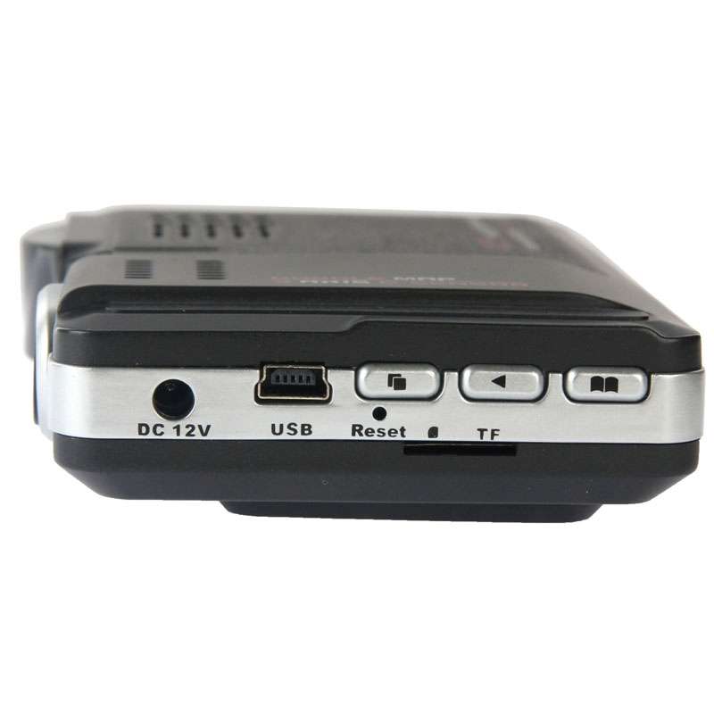 STR8500 HD 720P 30fps 2.0 inch LCD Radar Detector DVR with Laser + GPS Logger, 120 Degree View Angle