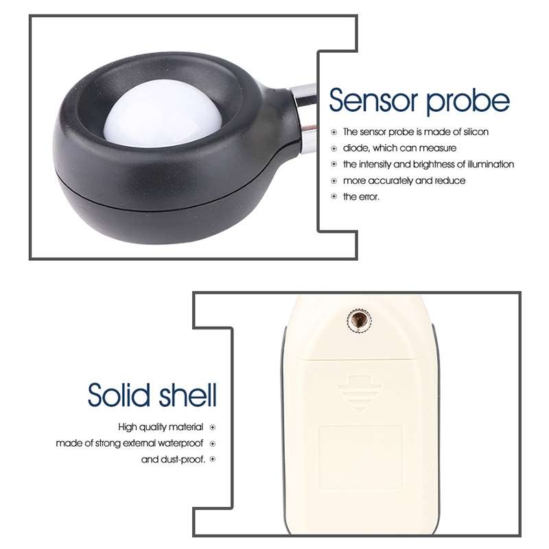 BENETECH Digital Light Lux Meter for Factory / School / House Various Occasion, Range: 0-200,000 Lux
