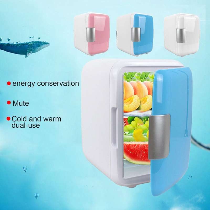 4L Mini Car Refrigerator Electric Cooler / Warmer, Random Color Delivery