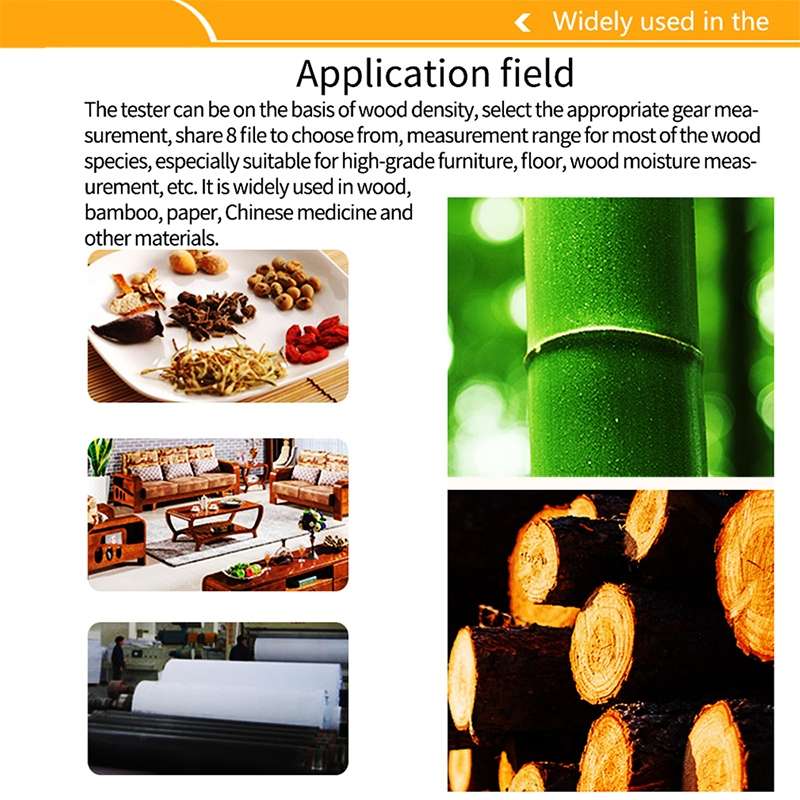 GM630 Digital Wood Moisture Meter with LCD(Orange)