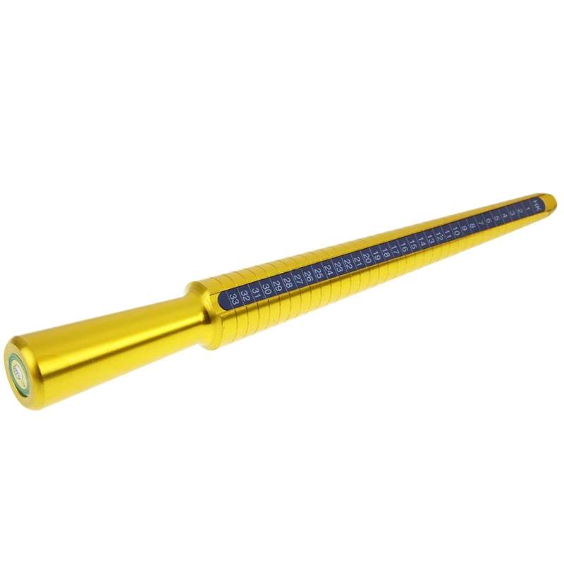 Metal Titanium Ring Sizer Mandrel Finger Sizing Stick, HK Size: 1-33