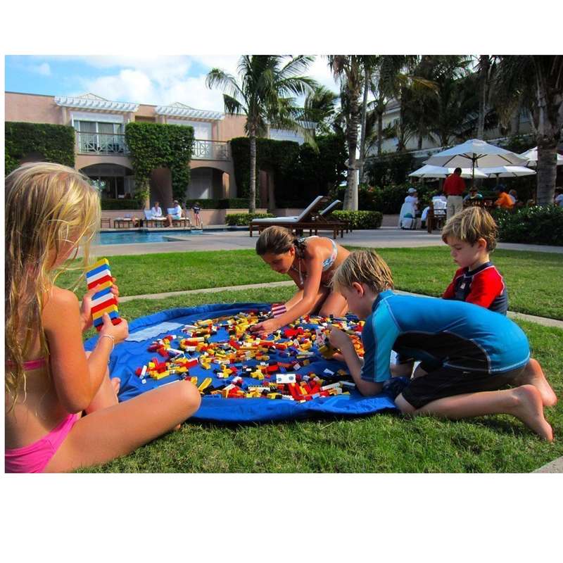 Foldable Kid Toys Storage Bag, Size:1.5 x 1.5m(Random Color Delivery)