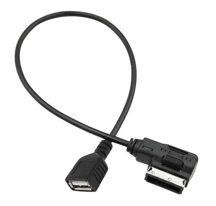 Multimedia Digital Audio AMI to USB Adapter Cable for Audi(Black)