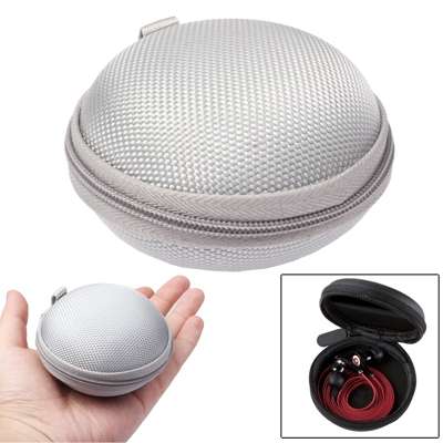 Grid Style Carrying Bag Box for Headphone / Earphone(Pink)